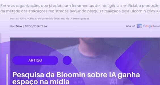 Pesquisa da Bloomin sobre IA ganha espaço na mídia